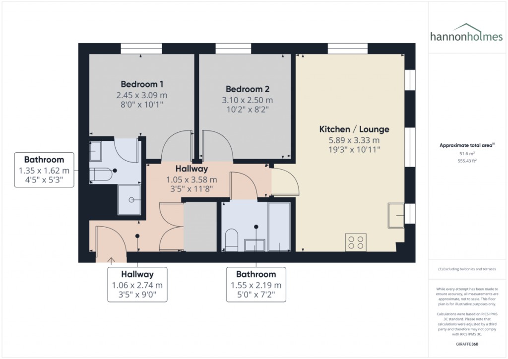 Floorplans For Brathey Place, Radcliffe, Manchester