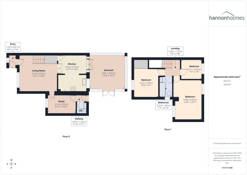 Floorplans For Plymouth Grove, Radcliffe, Manchester