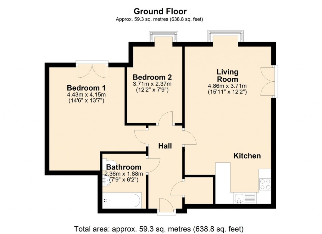 Floorplans For Devonshire Road, Eccles, Manchester
