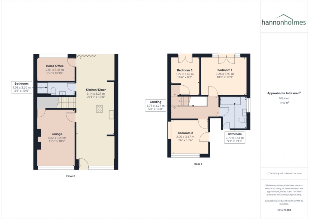 Floorplans For Heaton Avenue, Little Lever, Bolton