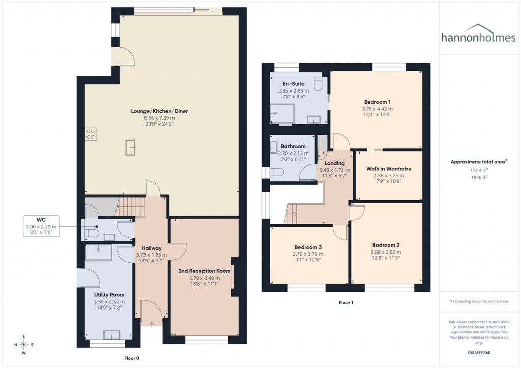 Floorplans For Fold Road, Radcliffe, Manchester