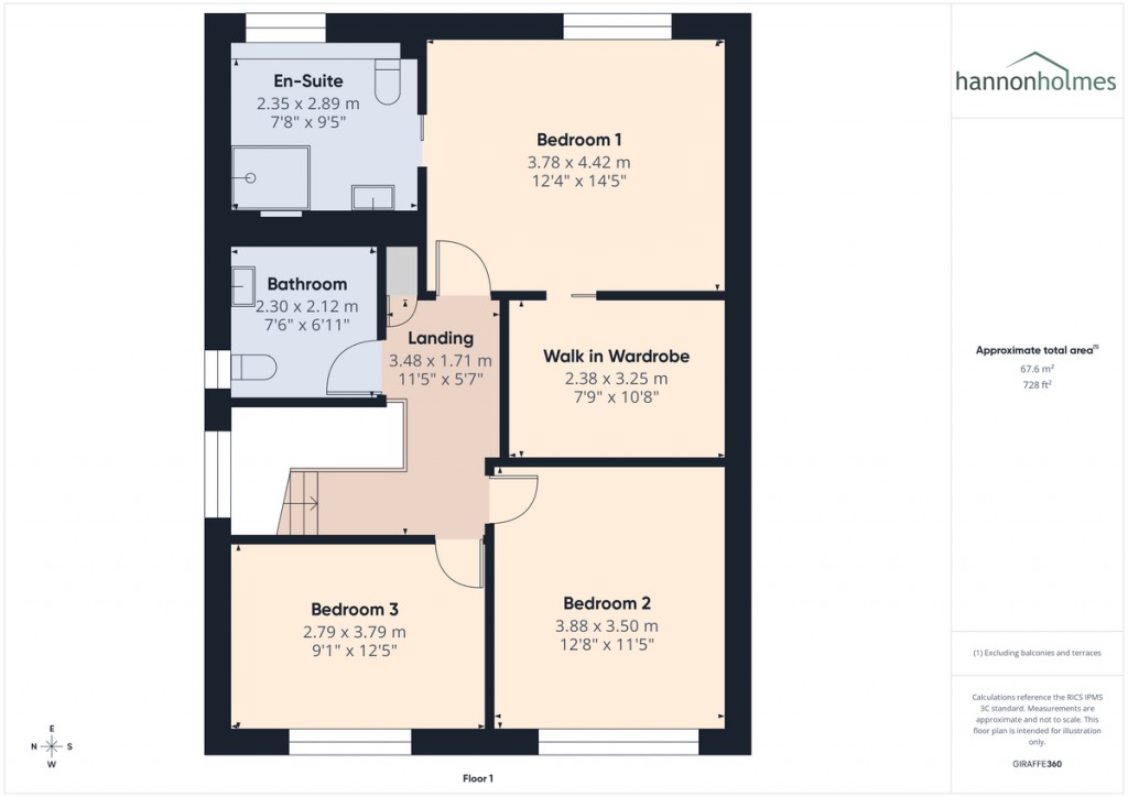 Floorplans For Fold Road, Radcliffe, Manchester