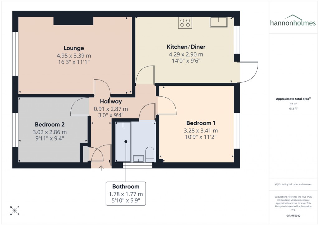 Floorplans For Sandown Crescent, Little Lever, Bolton