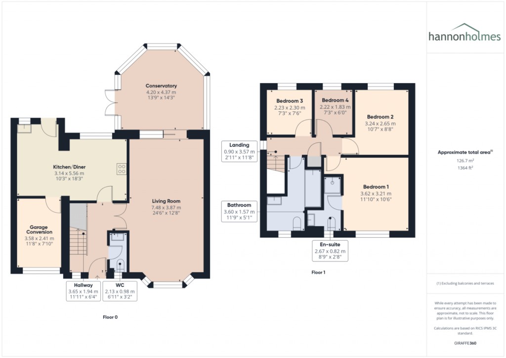 Floorplans For Parnham Close, Radcliffe, Manchester