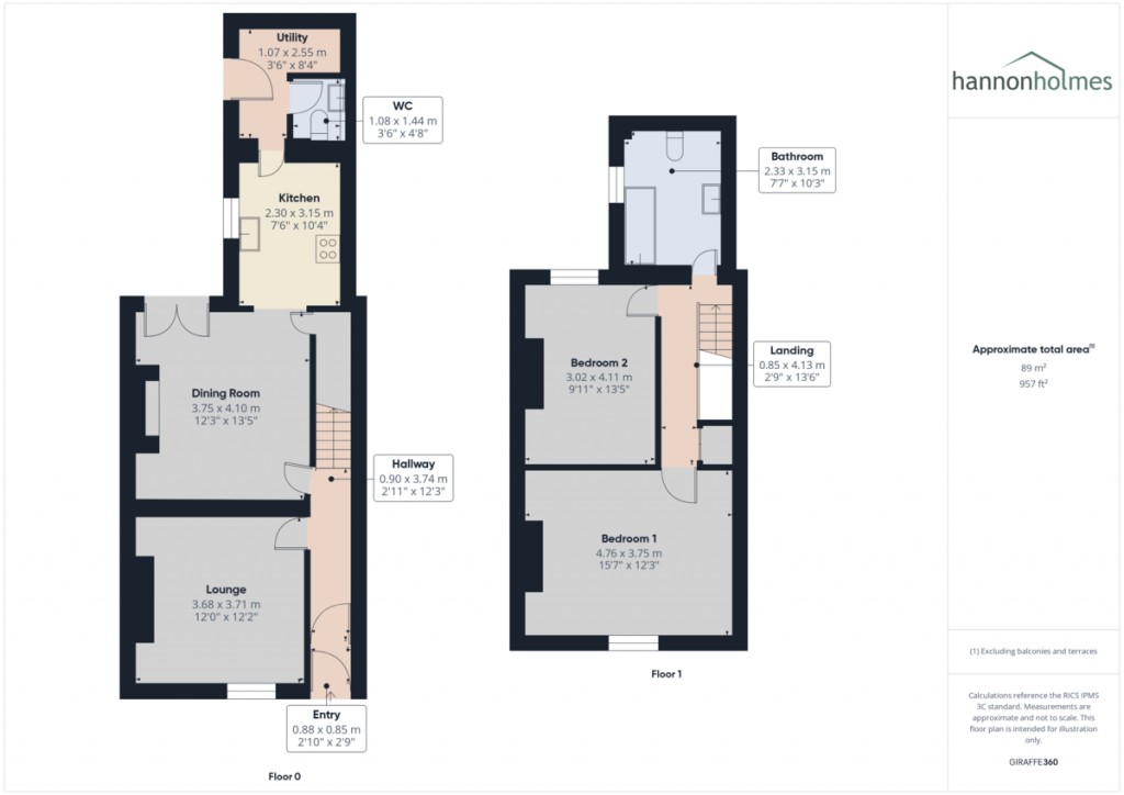 Floorplans For Church Street, Little Lever, Bolton