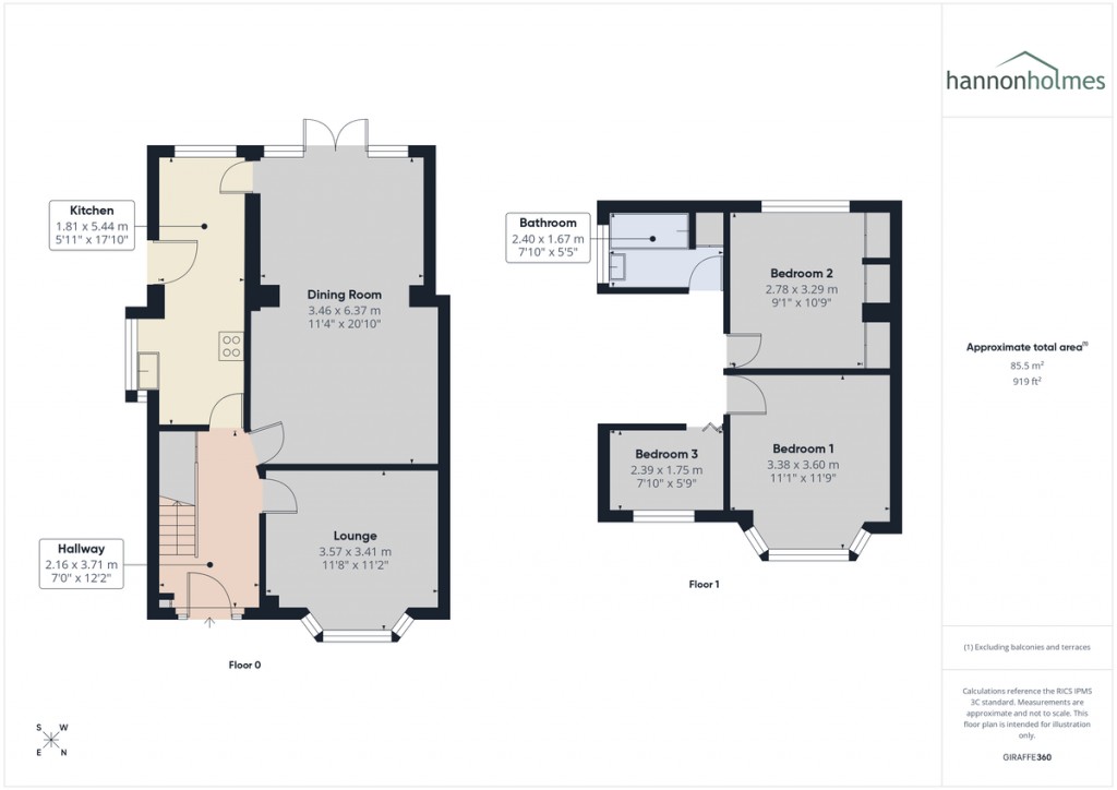 Floorplans For Solway Close, Swinton, Manchester