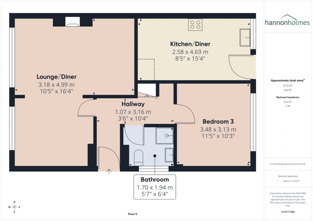 Floorplans For Ulleswater Close, Little Lever, Bolton