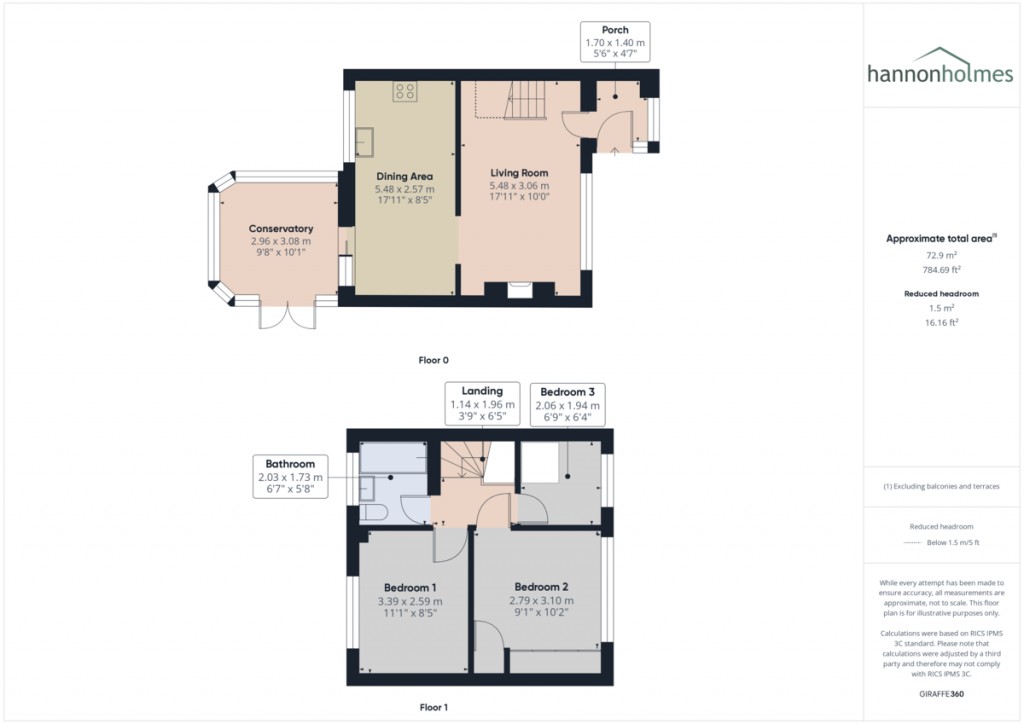 Floorplans For York Avenue, Little Lever, Bolton