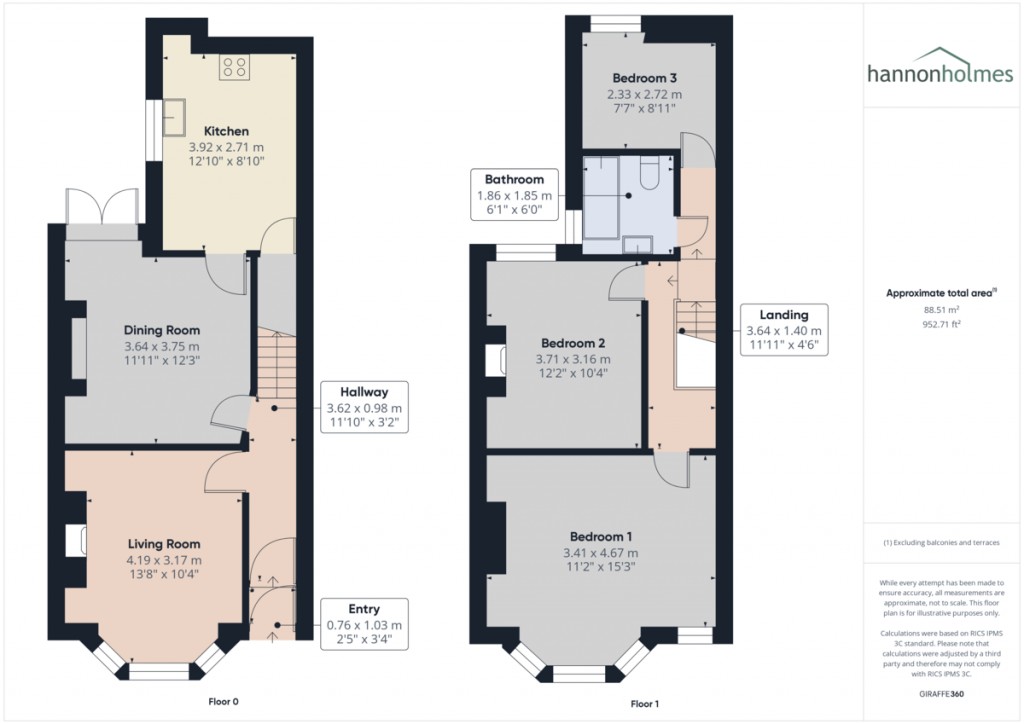 Floorplans For Cheetham Road, Swinton, Manchester