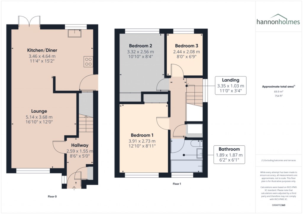 Floorplans For Lancaster Drive, Little Lever, Bolton
