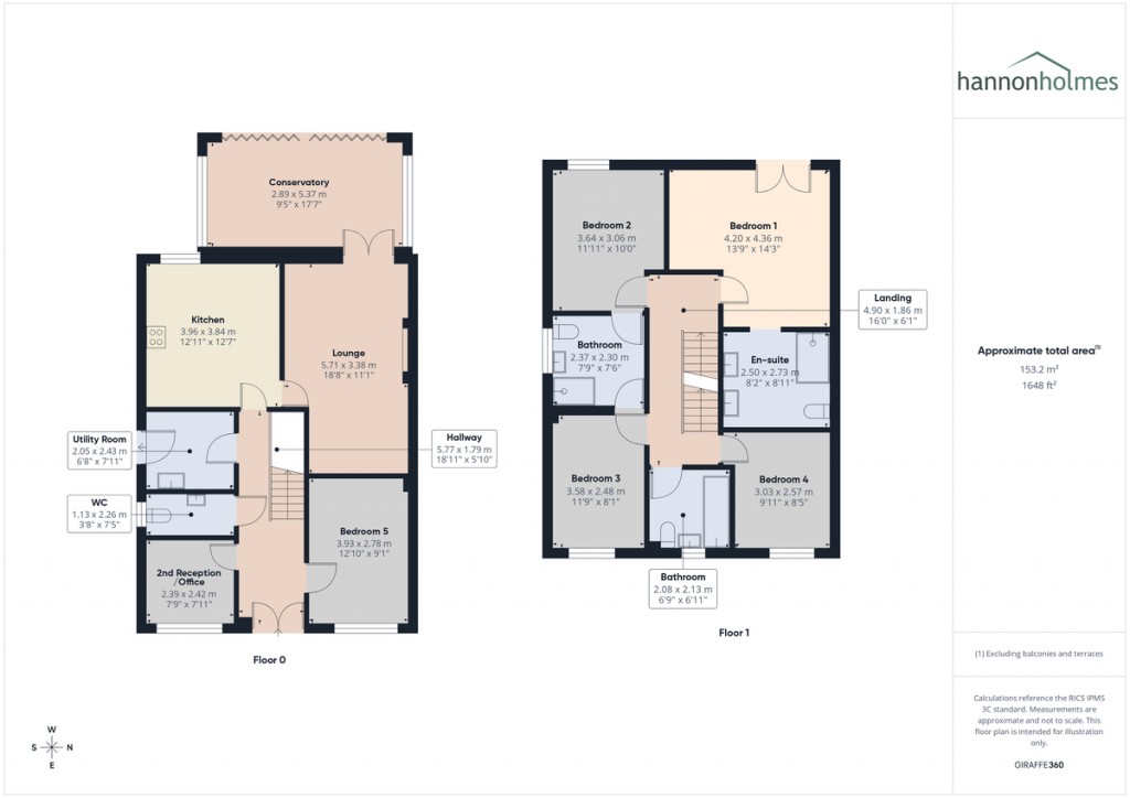 Floorplans For Fearney Side, Little Lever, Bolton