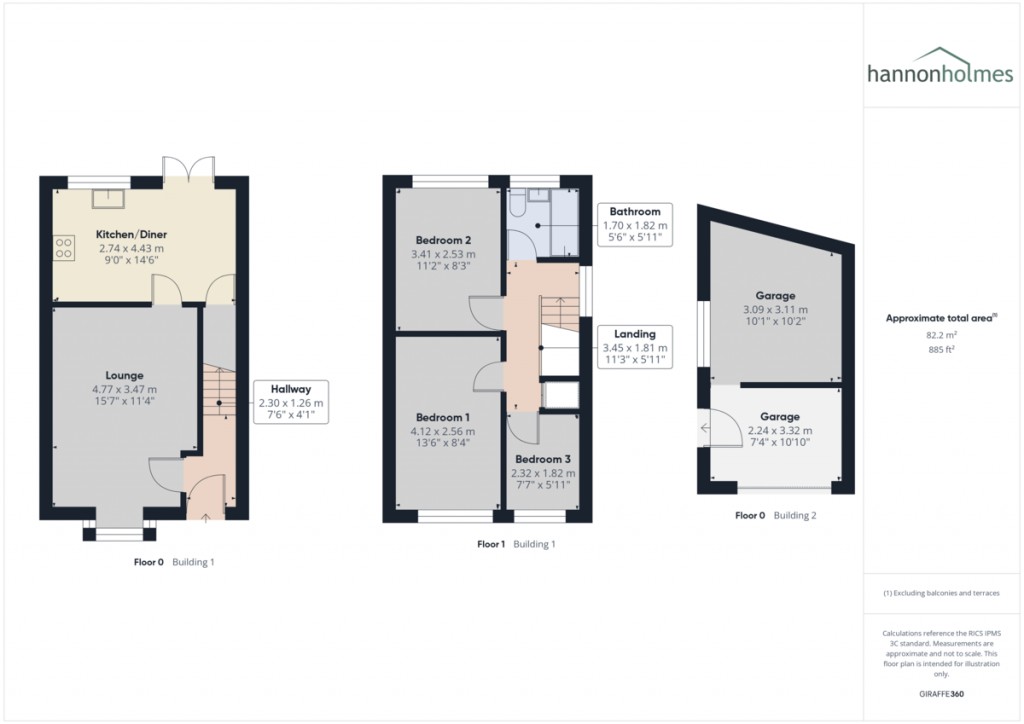 Floorplans For Aldford Grove, Bradley Fold, Bolton