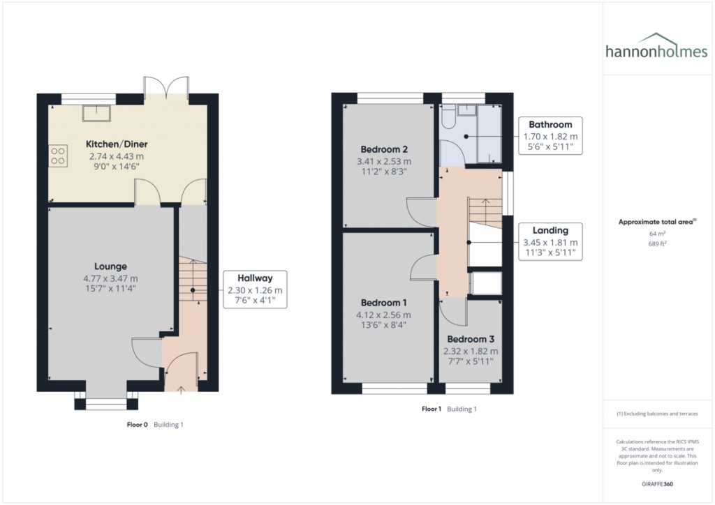 Floorplans For Aldford Grove, Bradley Fold, Bolton