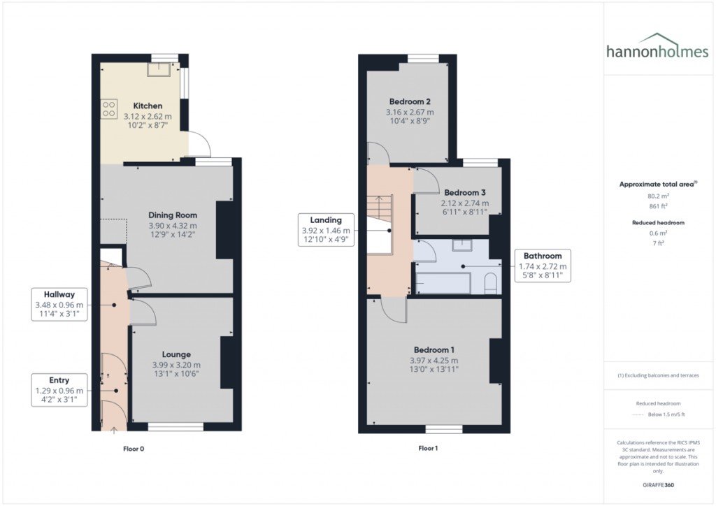 Floorplans For Moorside Road, Swinton, Manchester