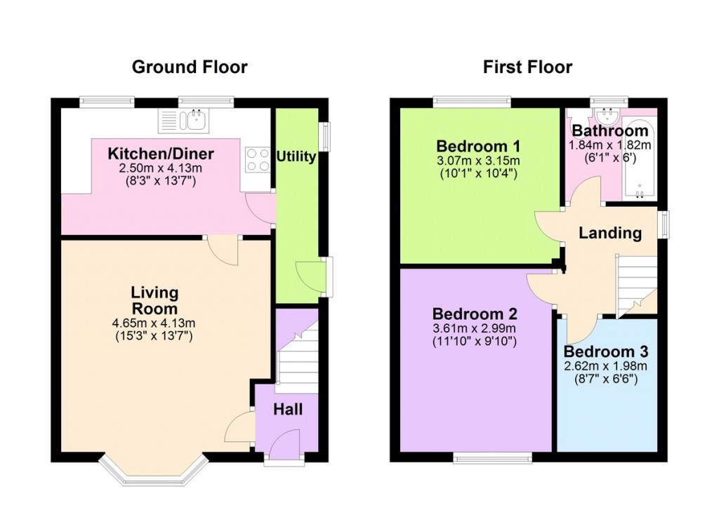 Floorplans For Marsh Road, Little Lever, Bolton