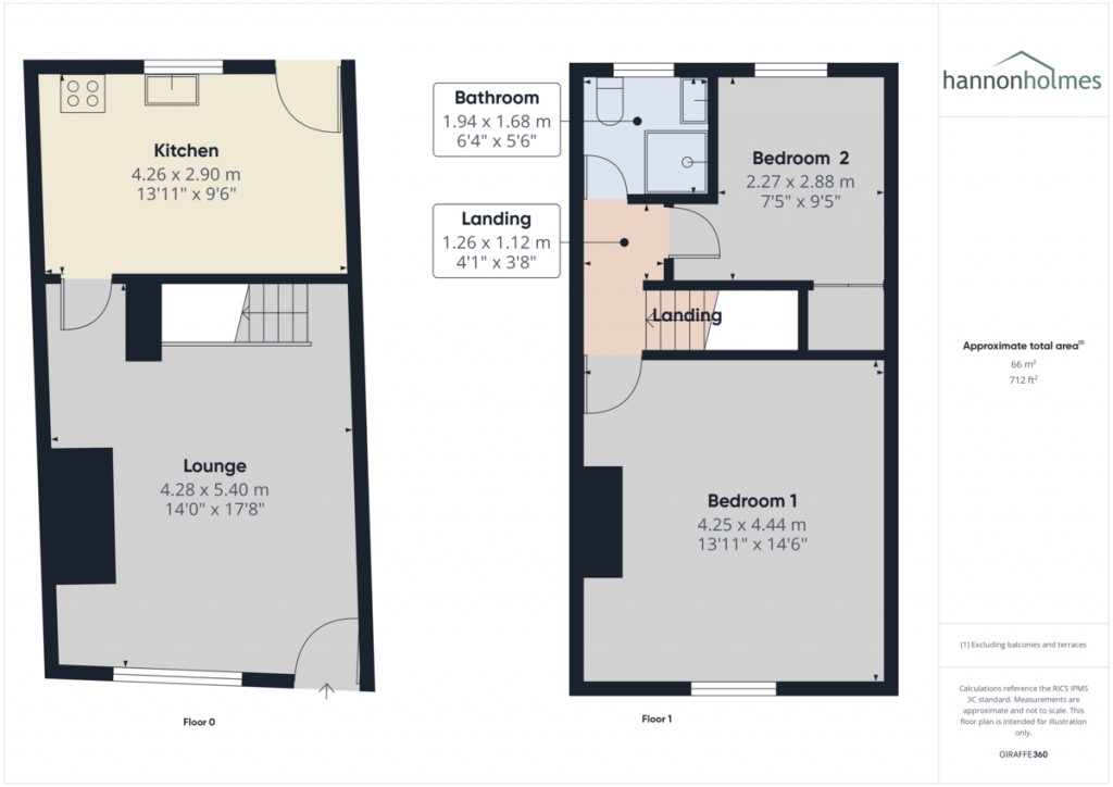 Floorplans For Church Street, Little Lever, Bolton