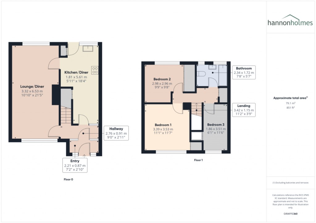 Floorplans For Park Road, Little Lever, Bolton