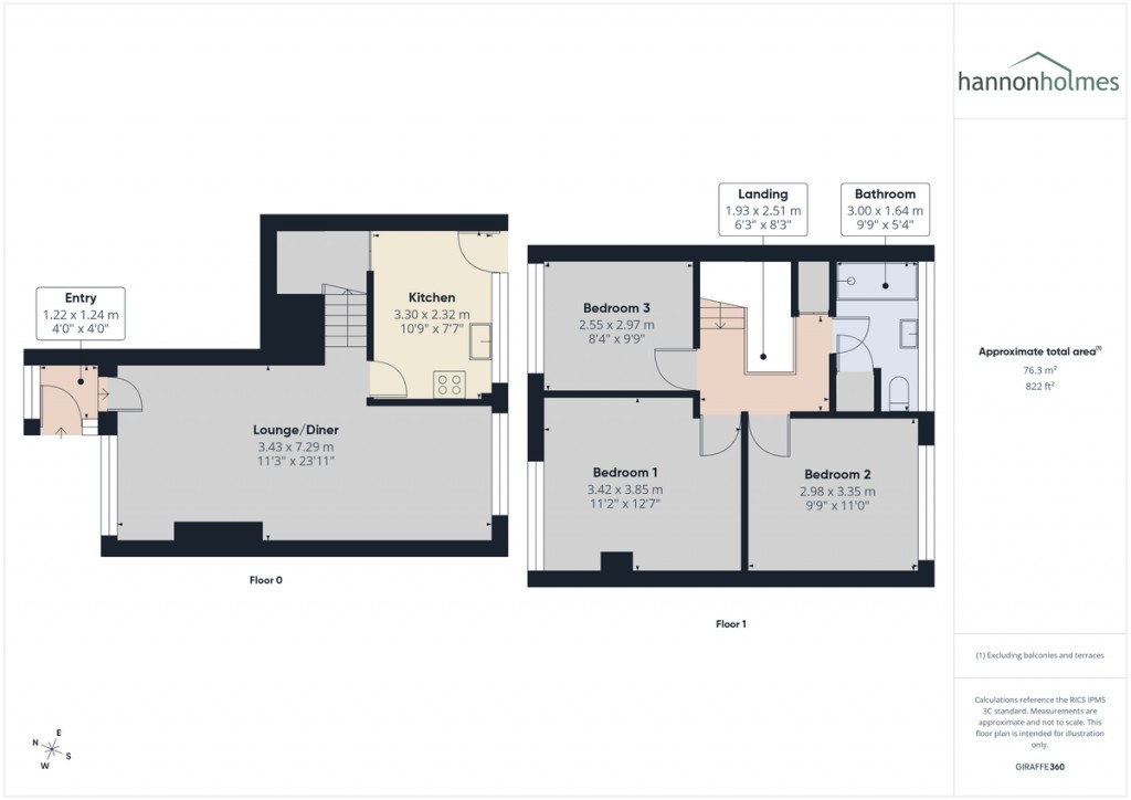 Floorplans For Heathfield Drive, Bolton