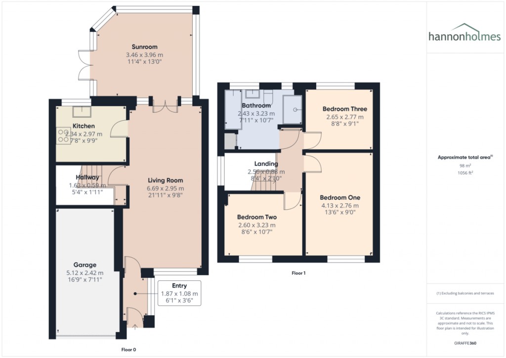 Floorplans For Lancaster Drive, Little Lever, Bolton