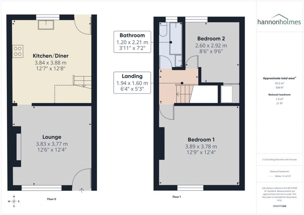 Floorplans For Vernon Street, Farnworth, Bolton
