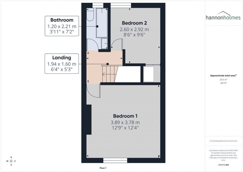 Floorplans For Vernon Street, Farnworth, Bolton