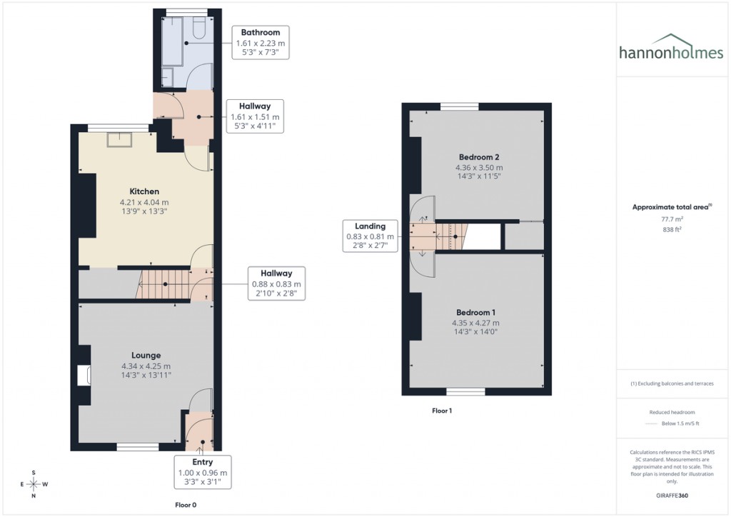 Floorplans For Fields Street, Droylsden, Manchester