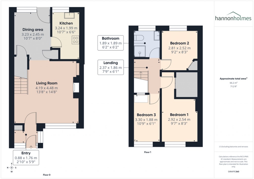 Floorplans For Booth Way, Tottington, Bury