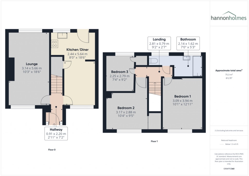 Floorplans For Engine Fold Road, Worsley, Manchester