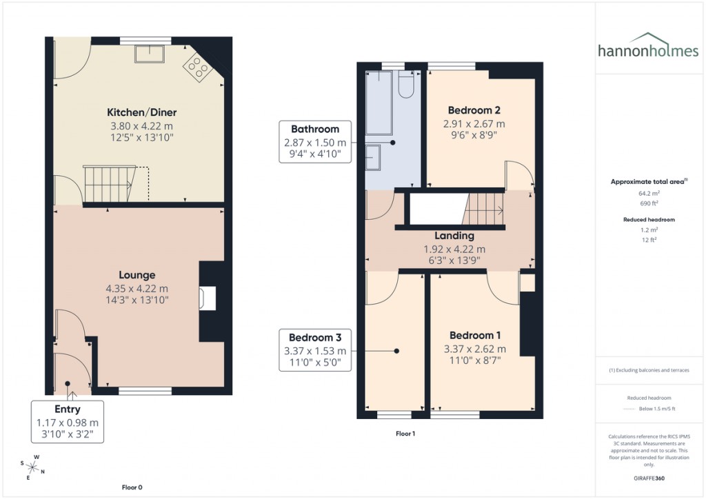Floorplans For Victory Road, Little Lever, Bolton