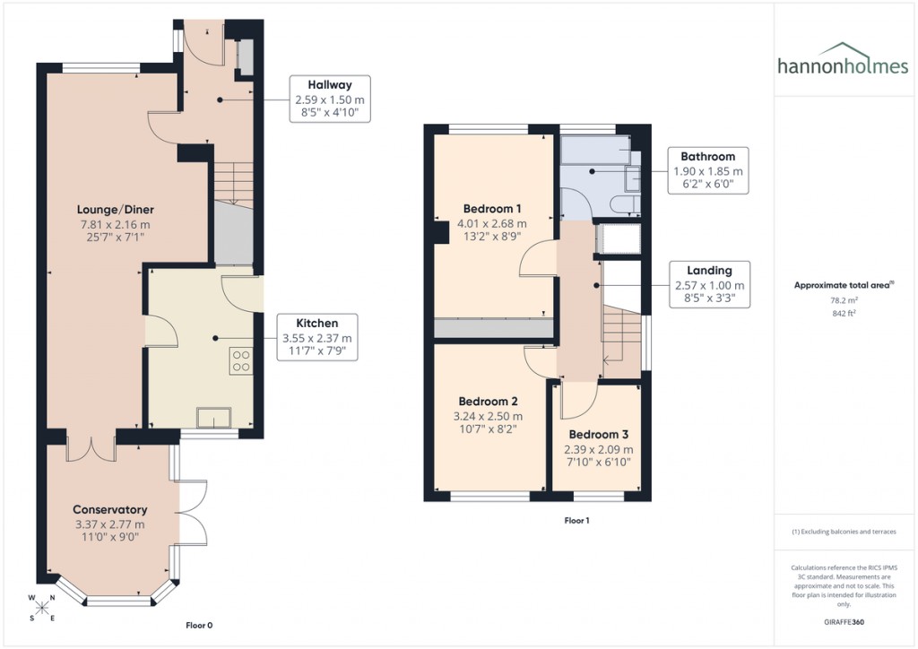 Floorplans For Durham Close, Little Lever, Bolton