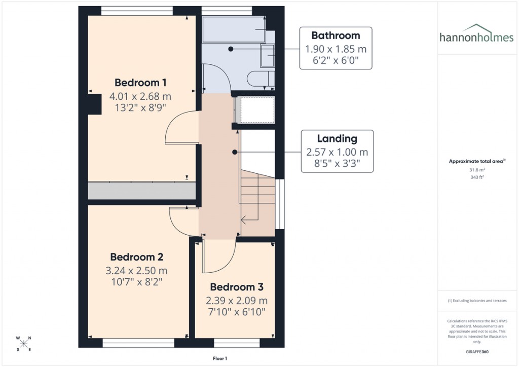 Floorplans For Durham Close, Little Lever, Bolton
