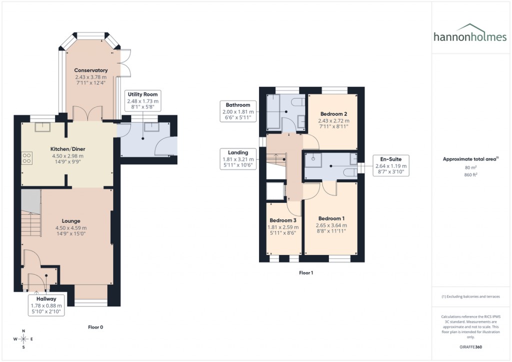 Floorplans For Burghley Drive, Radcliffe, Manchester