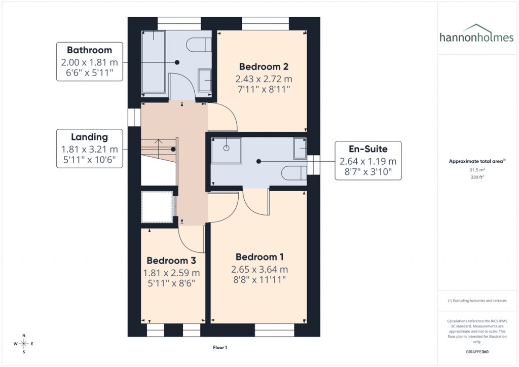 Floorplans For Burghley Drive, Radcliffe, Manchester