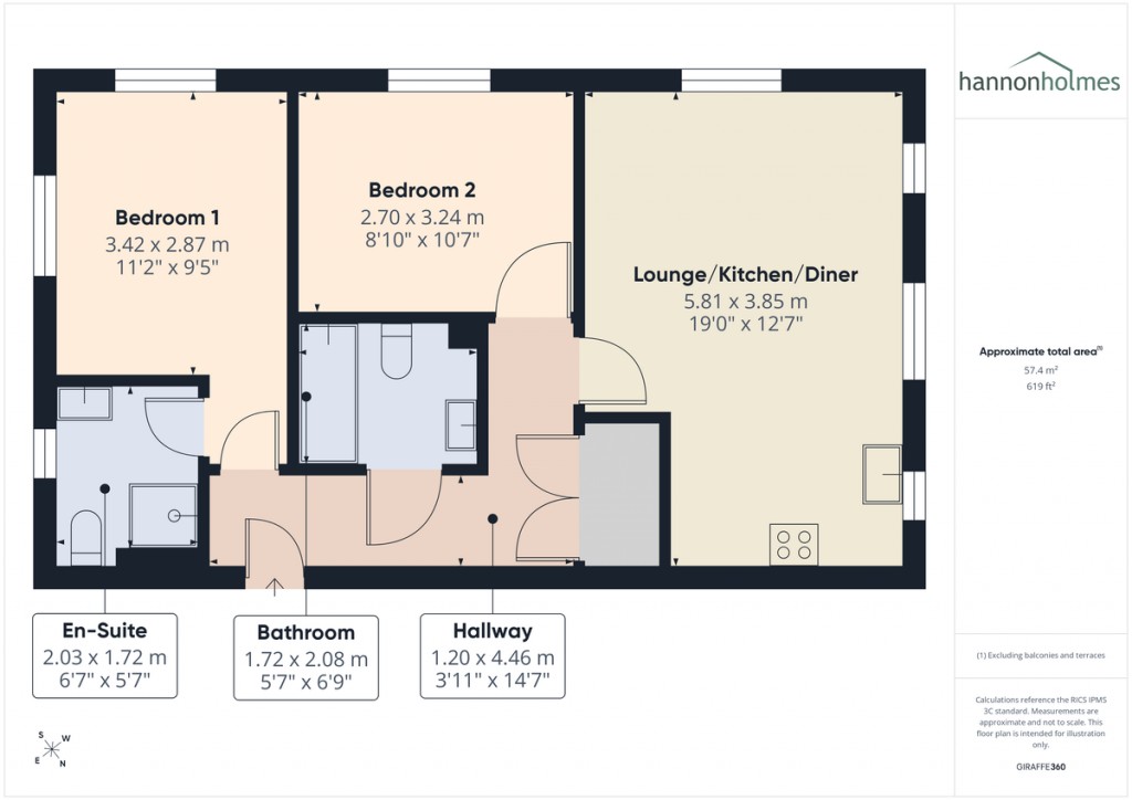 Floorplans For Langcliffe Place, Radcliffe, Manchester