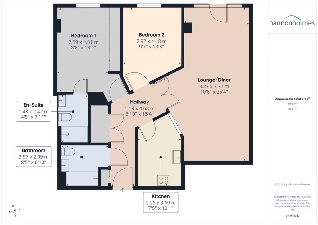 Floorplans For Imperial Point, The Quays, Salford